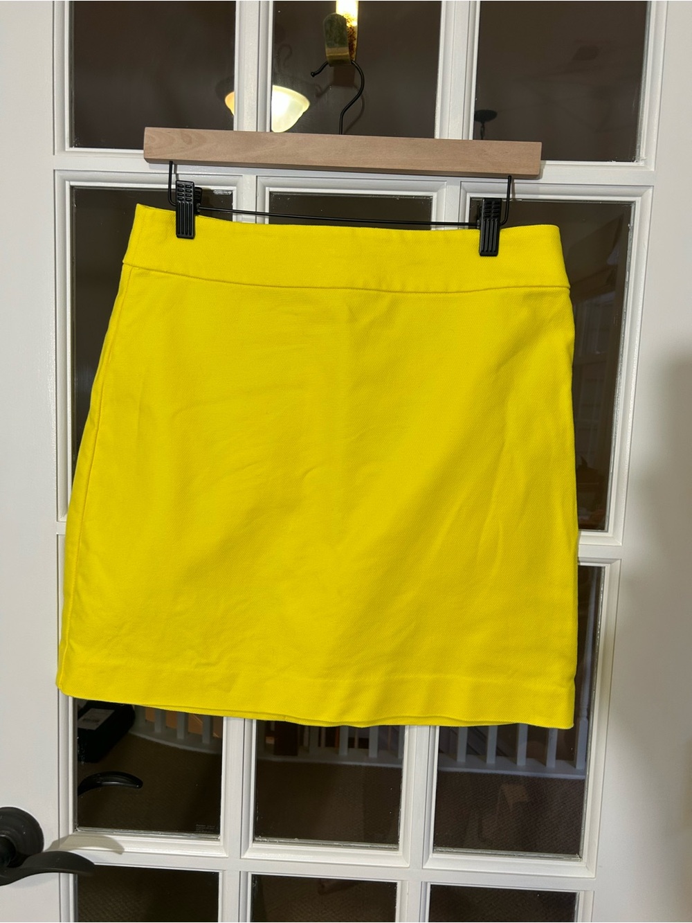 LOFT Yellow Mini Skirt size 6